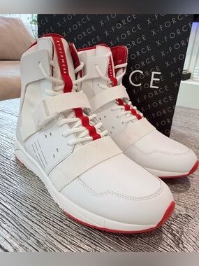 NEW Ryderwear X-Force Men's Size 13
High-Top Training Shoes White/Red + Box